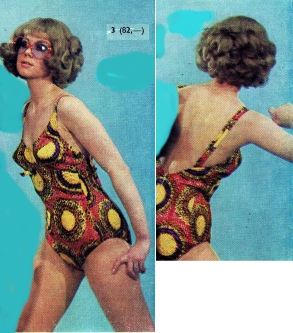 Dámské jednodílné plavky  Vel.  48