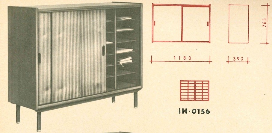 Registrační skříň (přihrádková) IN-0156