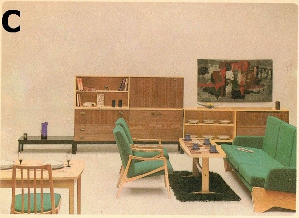 Obývací pokoj U-550 A jasan