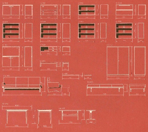 Obývací pokoj U-550 A jasan