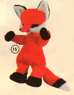 Liška stojící