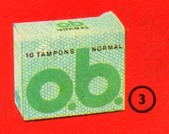 Tampónové menstruační vložky O B